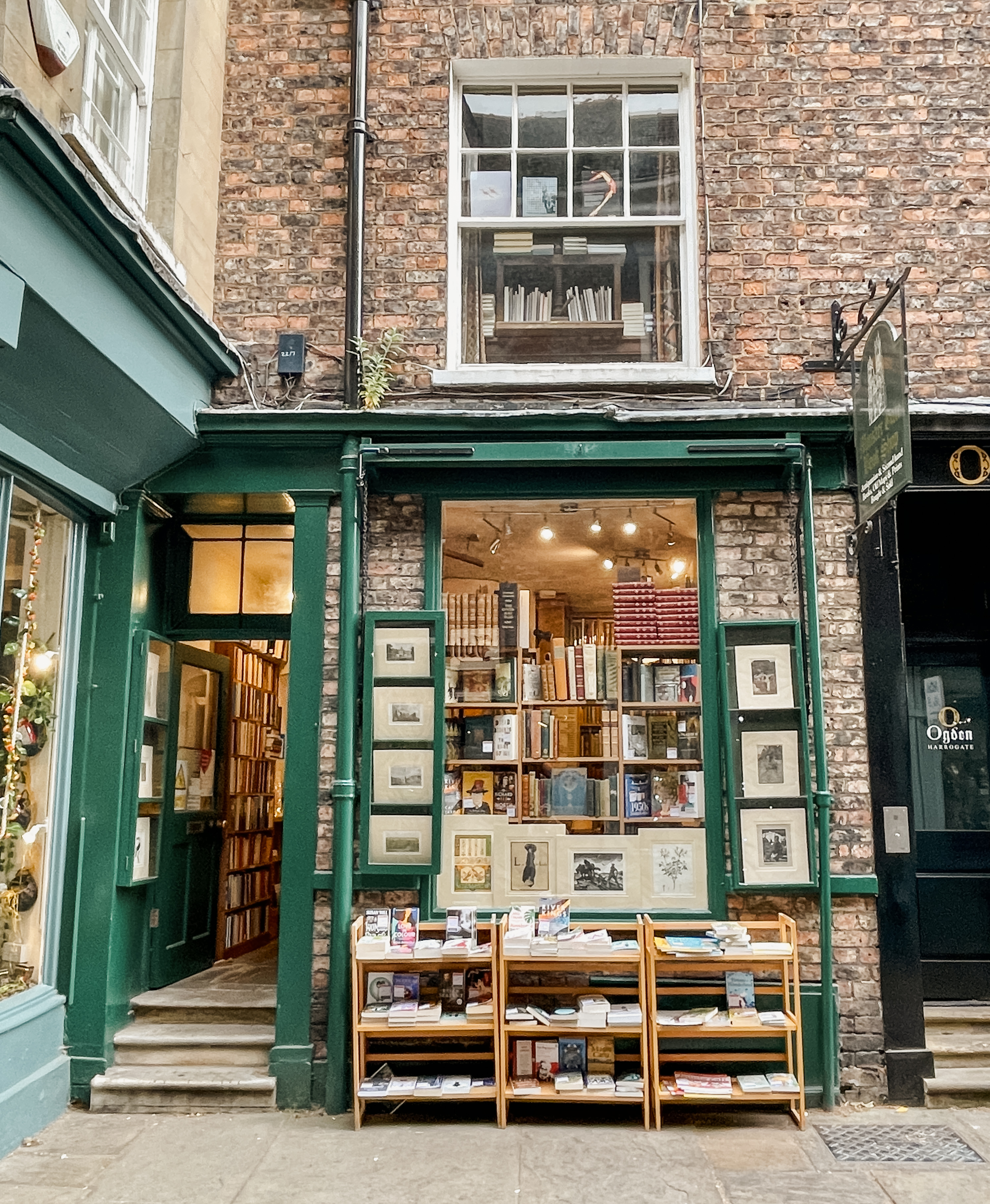 The Minster Gate Book Store in Shambles Market, York, UK, Historic book seller, Is York UK a good place to live?