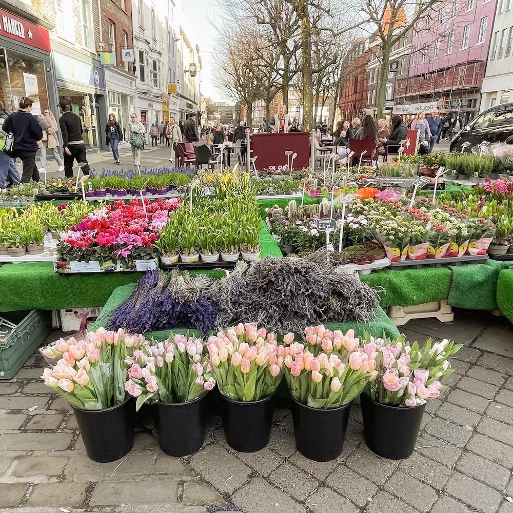 A Flower seller in Shambles Market