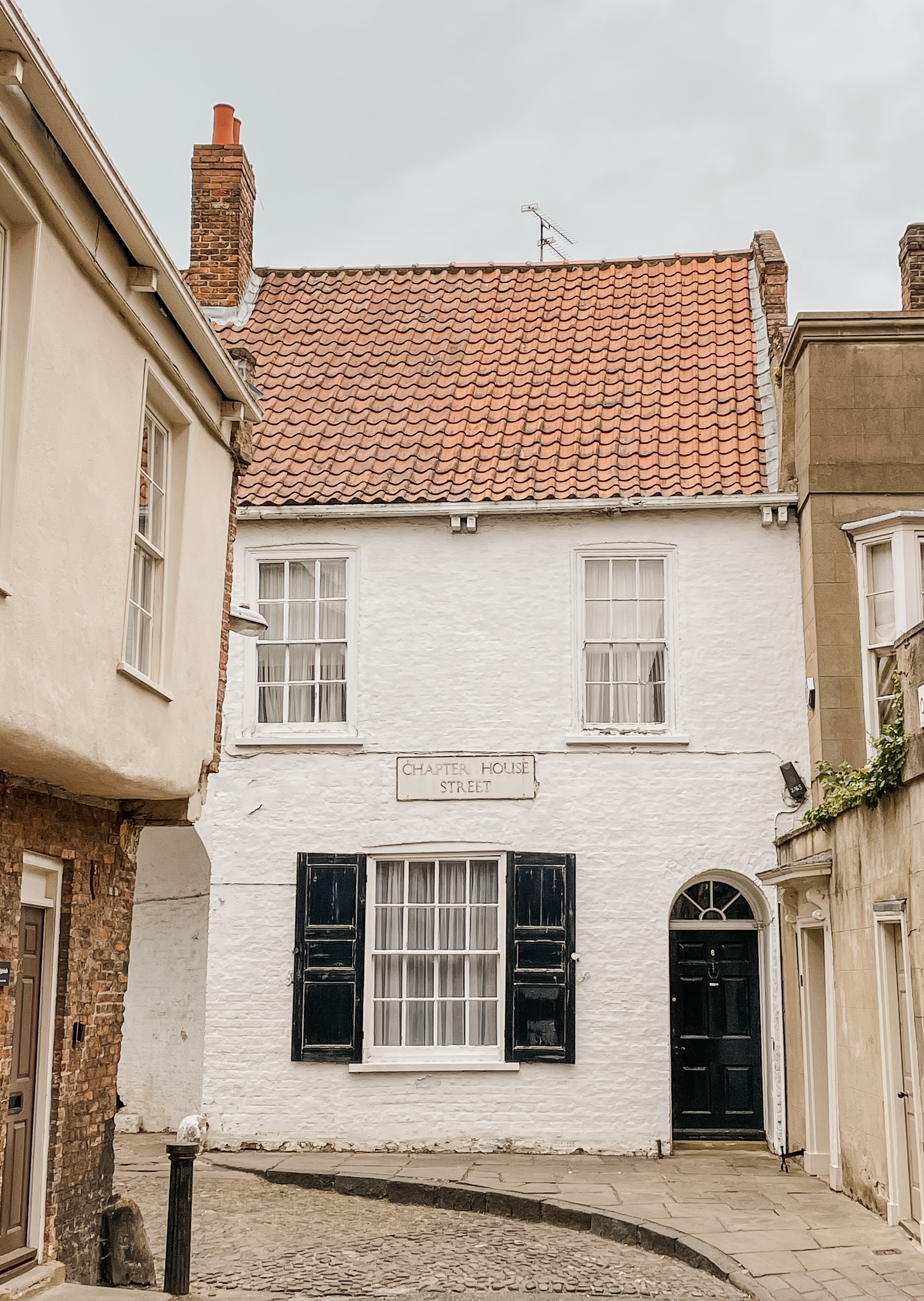 A historic building on Charter House Street in York, UK, a guide for considering if York UK is a good place to live.