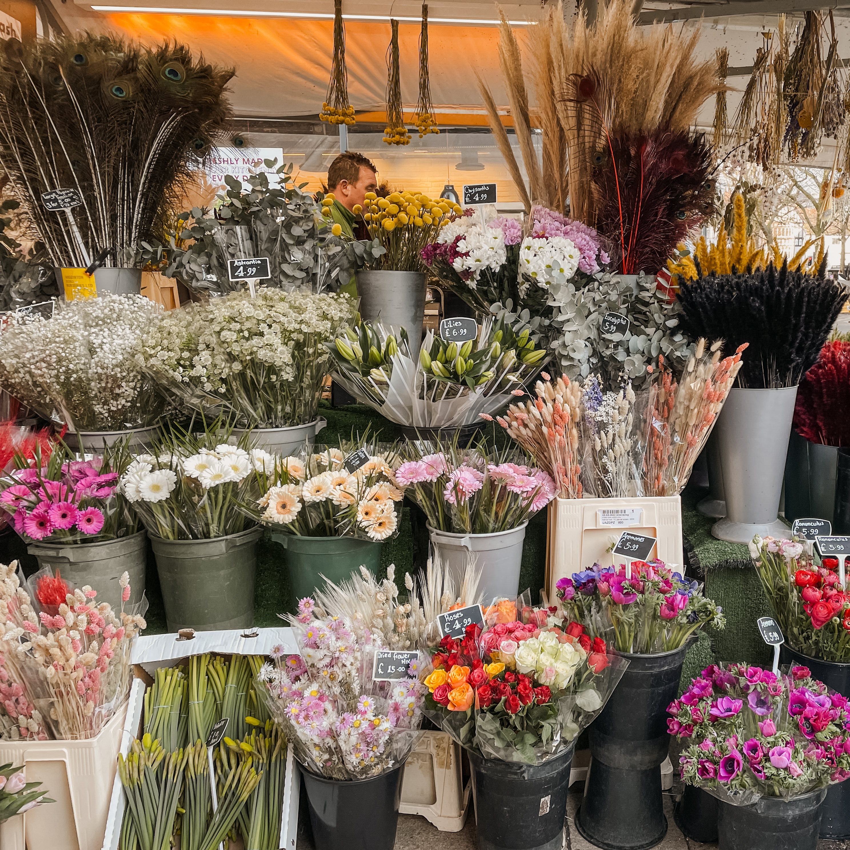 A Flower seller in Shambles Market
